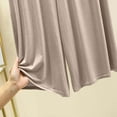 thumbnail image 4 of Ecqkame Women's Pajama Capri Pants High Waisted Wide Leg Lounge Pants Lightweight Comfortable Home Pant with Pockets Beige XXL, 4 of 5