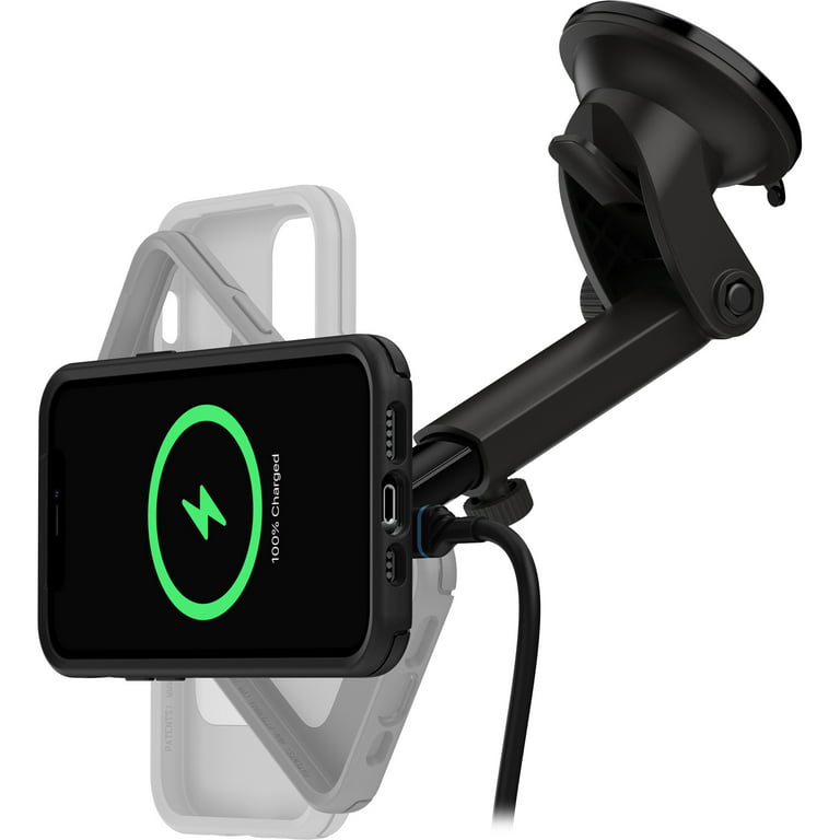 OtterBox Strive Series Wireless Charger Car Dash and Windshield Mount for  MagSafe - Black 