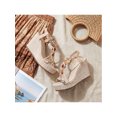 thumbnail image 2 of BLISSFUL STEP Women's Shoes Slingback Bohemia Rhinestone Open Toe Platform Heel Wedge Sandals Beige-3 10, 2 of 5