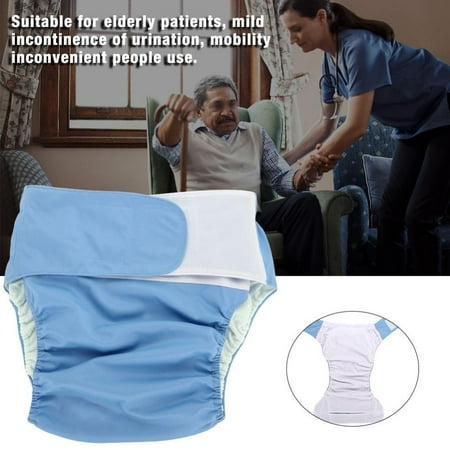 FAGINEY 4 Colors Adult Cloth Diaper Reusable Washable Adjustable Large Nappy,Adult Cloth Diaper, Large Adult