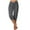 Dark Gray, variant on Capri Pants for Women Summer Drawstring Sweatpants Casual Lightweight Solid Color Cropped Jogger Pants with Pockets Dark Gray S