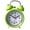 Green, variant on DOLITY 3-inch Metal Double Bell Alarm Clock Night Light Table Clock Black