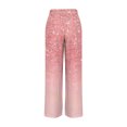 thumbnail image 4 of Lolmot Pants for Women, Womens Fashionable Striped Printed Drawstring Wide Leg Pants, 4 of 5