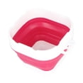 thumbnail image 4 of Cubo de silicona plegable para lavar pinceles de pintura, profesional, con fondo grueso, para principiantes, con tabla de fregar, color rojo, 4 of 14