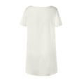 thumbnail image 7 of FASHOFT Beach Cover Ups for Women V Neck Long Swimsuit Cover Up Shirt Dress Bathing Suit with Pockets White M, 7 of 7