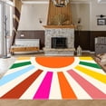 thumbnail image 5 of Kids Rugs for Playroom, Boho Washable Area Rug for Kids Room, Rainbow Kid Nursery Rug Non-Slip Sunshine Carpet Ultra Soft Colorful Rug for Classroom Office Dining Room (78.7X59 INCH), 5 of 8