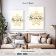 thumbnail image 4 of Elephant Stock Namaste Ii Wall Art - Vertical Canvas Wall Art - Living Room Wall Decor - Decor Elements Canvas - Beige And Gold Decor By Veronique Charron - 20" x 30", 4 of 8