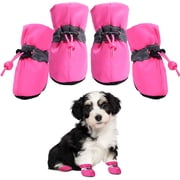 Dog Shoes for Small Medium Dogs and Puppy Paw Protectors Booties Dog Shoes for Hot Pavement Boots Anti-Slip Pink-3