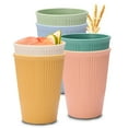 thumbnail image 1 of Lubelski 6Pcs Plastic Water Cup Dishwasher Safe Drinking Cup BPA Free Eco-Friendly Reusable Coffee Mug Kitchen Utensils Set, 1 of 7