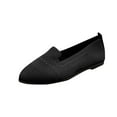 thumbnail image 3 of Miluxas Women's Ballet Flat Dressy Casual Knit Shoes Round Toe Women Mesh Flats, 3 of 5