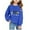 Blue, variant on Kids Hanukkah Menorah Print Warm Crewneck Sweatershirt Long Sleeve Sweater Zip Babies Sweaters Boy