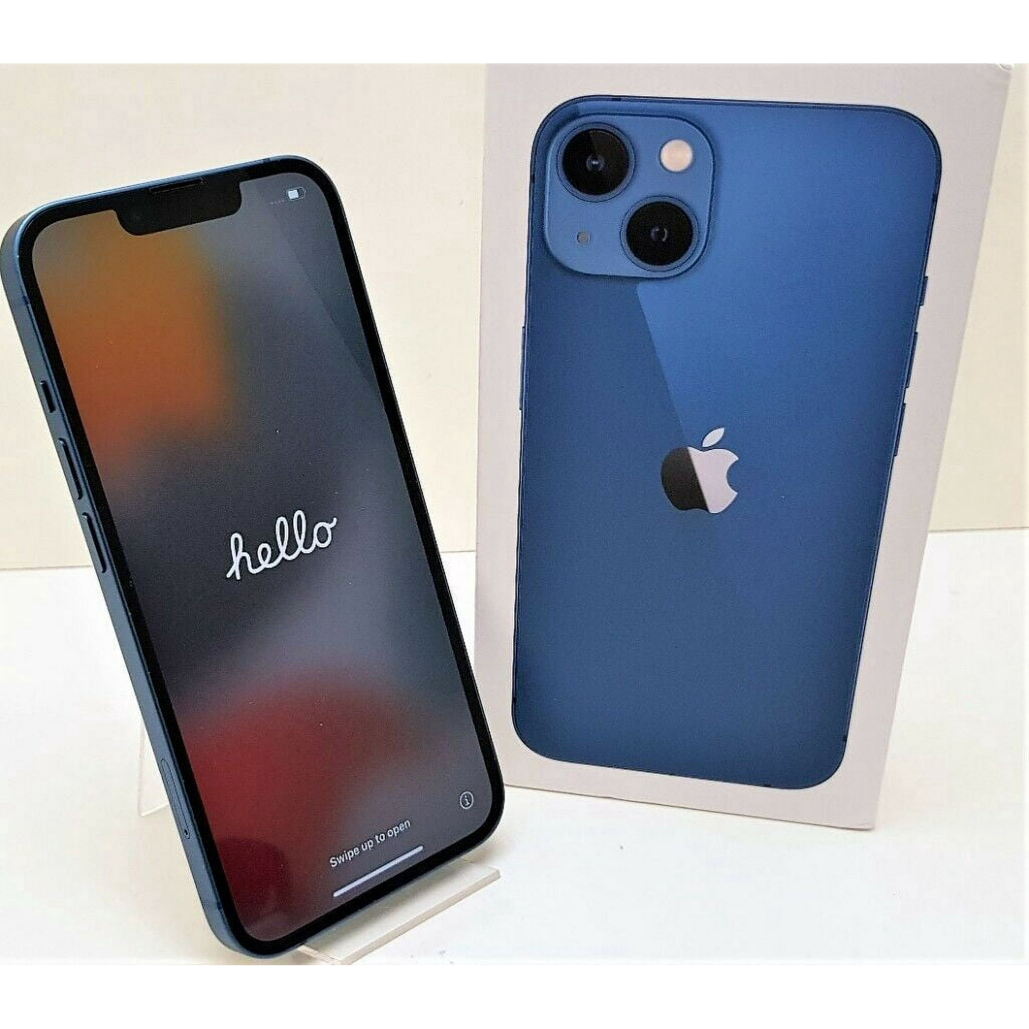 Restored Apple iPhone 13 - Fully Unlocked - 128 GB Blue (Refurbished)