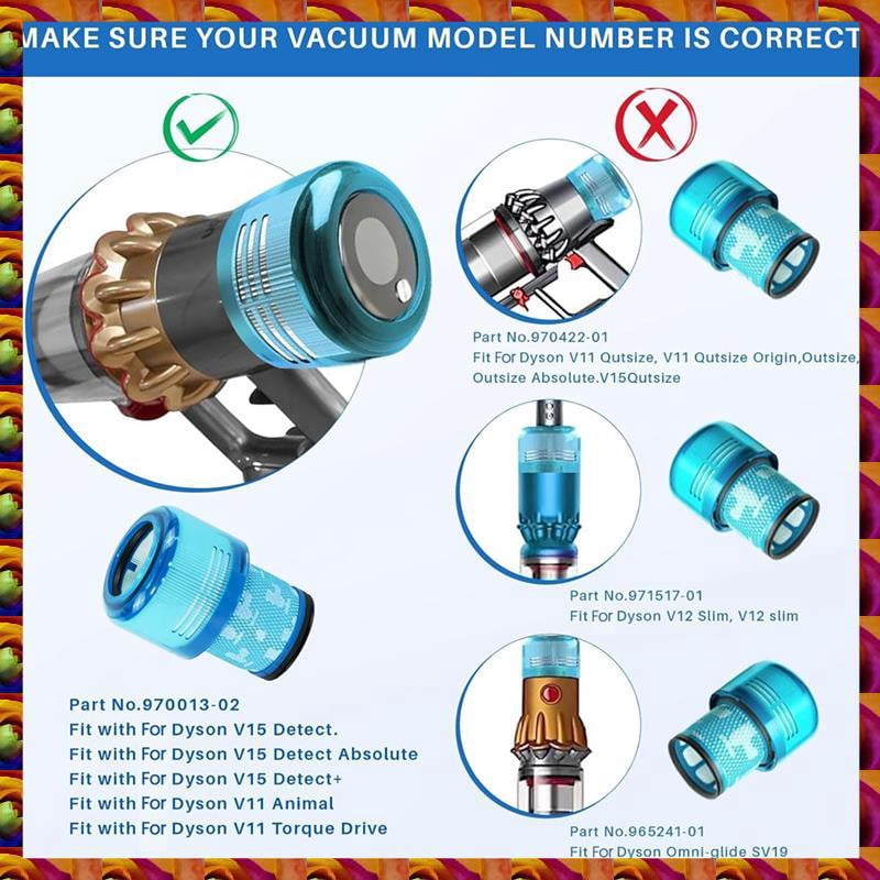 V15 Vacuum Filters Replacement For Dy*son v15 V11 SV14, For Dy*son-V15 V11 Torque Drive V11 Animal Part 970013-02 thumbnail 8