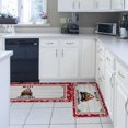 thumbnail image 4 of Kitchen Rug Mat Merry Christmas Cow Truck, Set of 2, Anti-Fatigue Non-Skid Washable Kitchen Runner Rugs, Cattle Farm Wood Soft Comfort Rug for Kitchen, Floor Home, Front of Sink, Laundry, 4 of 6