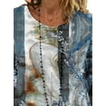 thumbnail image 4 of Keeccty Women Short Sleeve Graphic Printing Tunic Summer T-Shirt Tops, 4 of 5