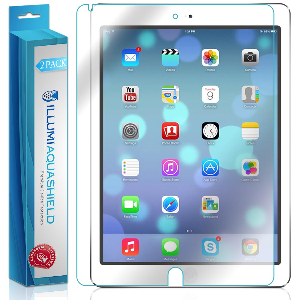 2x iLLumi AquaShield Clear Screen Protector for Apple iPad Air (2013, Version)
