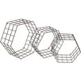 thumbnail image 7 of Sorbus Floating Shelves, 3 Pack Wall Mounted Metal Wire Hexagon Design, 14 x 12 Inch Wall Shelves for Bedroom, Kitchen, Living Room, Bathroom Shelves Over The Toilet, Home Décor, 7 of 7