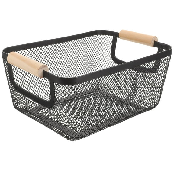 Tineasur Extra Large Wire Basket Black 1Set