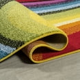 thumbnail image 5 of JONATHAN Y DAZZLE Flow Abstract Swirl Area Rug, 3 x 5, Red/Yellow/Blue, 5 of 9