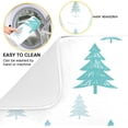 thumbnail image 2 of SKYSONIC Merry Christmas Dish Drying Mat Absorbent Reversible Microfiber Dryinag Mat Xmas Tree Snowy Green Fir Forest Machine Washable Dish Drying Mats for Kitchen Counter Large 16x18 inch, 2 of 6