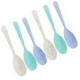 thumbnail image 4 of Monyance child plastic spoons 6pcs Chinese Soup Spoon Unbreakable Reusable Kids Spoons(6.3X1.38X0.39Inches), 4 of 10
