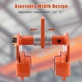 thumbnail image 6 of 1T/2200LBS Dual Wheels Beam Trolley, 3.5"-8" Adjustable Width Heavy Duty Beam Trolley, Push Manually Trolley with Dual Track Rollers, Push Track Roller Trolley for Lifting, 6 of 9
