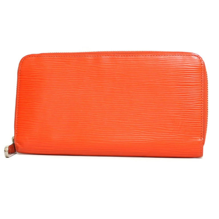 Auth Louis Vuitton Orange Epi Leather Bifold Wallet Coin Purse Women's  France