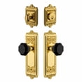 thumbnail image 3 of Grandeur Windsor Plate Single Cylinder Knob Combo Pack with Lyon Knob and matching Deadbolt, 3 of 6