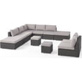 thumbnail image 1 of Santa Rosa 7 Seater Sofa Sectional Set with Aluminum Frame/Cushions Grey/Silver, 1 of 25