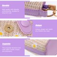 thumbnail image 3 of OULII 1pc Stylish Bucket Bag Portable Shoulder Bag Woven PU for Everyday Wear, 3 of 8