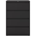 thumbnail image 5 of Hirsh 36" Wide 4 Drawer Metal Lateral File Cabinet - Black - 2 units total, 5 of 9