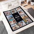 thumbnail image 4 of Personalized Photo Blankets Customized Throw Blankets with Picture Birthday Christmas Anniversary Valentines Mother's Day Gifts for Mom Women Best Friends Couple 6 Pictures Blankets, 4 of 5
