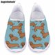 thumbnail image 1 of Zapatos planos informales de verano para mujer con diseño de estampado de cachorros de Doginthehole, zapatos de malla ligeros y transpirables para enfermería hospitalaria, 1 of 5