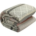 thumbnail image 3 of Nanshing Markus 7 Piece Traditional Damask Comforter Set, Blush, California King, 3 of 7