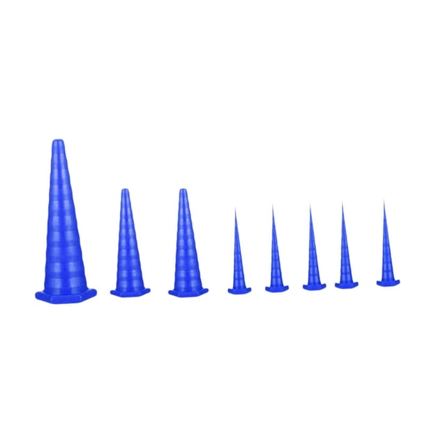 8 tapones para mangueras de aceite para sellar fugas en juntas mecánicas y tubos de aceite. Azul