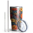 thumbnail image 2 of 30oz Pioneer Flower Tumblers Stainless Steel Tumbler with Lid and Straw,Vacuum Insulated Double Wall Travel Tumbler Cups Mug with Cleaning Brush for Coffee,Tea, 2 of 7