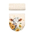 thumbnail image 5 of SEANATIVE Cow Print Toilet Tank Lid Cover Set of 2 Sunflower Cow Toilet Cover Elastic Edges Seat Covers Soft and Breathable Toilet Lid Covers for Bathroom Fits Most Toilet Tanks & Lids, 5 of 7