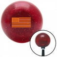 thumbnail image 1 of American Shifter  Orange American Flag Red Metal Flake Shift Knob with M16 x 1.5 Insert Shifter Auto, 1 of 1