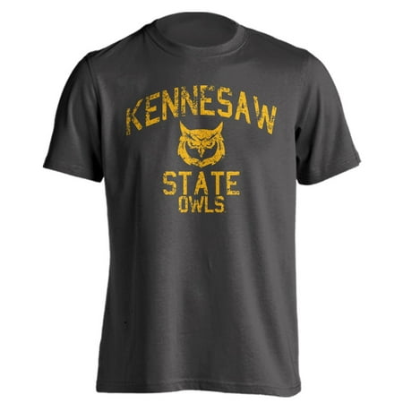 Kennesaw State University Owls KSU Distressed Retro Short Sleeve T-Shirt