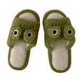 thumbnail image 1 of Cute Frog Slipper Girls Winter Warm Cartoon Animal home Slippers, 1 of 4