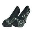 thumbnail image 4 of Glitter Women's Platform Black Heels, 4 of 4