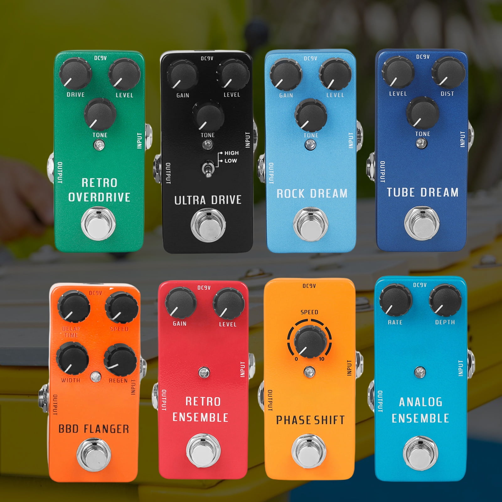 Guitar Overdrive Pedal with Vintage Tone Reproduction Guitar Effects Suitable for Various Music Styles and Settings