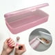thumbnail image 4 of Caja de almacenamiento de herramientas Macarena organizador Rectangular Caja de herramientas de manicura vacía transparente estuche Rosa S, 4 of 8