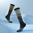 thumbnail image 1 of YAOBAMM Sports Compression Stockings 6 Pairs Unisex Compression Stockings High Elasticity Slip Striped Support Great Circulation Running Nursing Athletic, 1 of 7