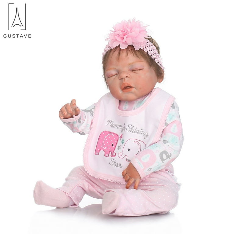 Bebe Reborn Silicona Reborn Baby Girl Doll Toy Cloth Body Relleno Realista  Baby Doll Set Niños Regalo Likrtyny libre de BPA