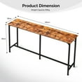 thumbnail image 3 of HUJHKIO 71 Inch Bar Table, Bar Height Pub Table, Rectangular High Top Kitchen & Dining Counter Tables with Sturdy Legs & Easy-to-Clean Top, 220 lbs Capacity, Height Adjustable, Brown, 3 of 7