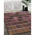 thumbnail image 3 of Ahgly Company Machine Washable Indoor Rectangle Transitional Rosy Pink Area Rugs, 7' x 10', 3 of 7