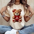 thumbnail image 5 of Cute Bear Toy Be Mine Valentine T-Shirt, Love Coquette Tee, 5 of 6