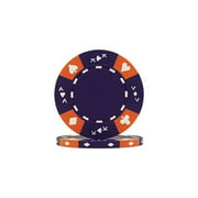 Trademark Poker Ace/King Suited Tri-Color 100 Poker Chips, 14gm, Blue