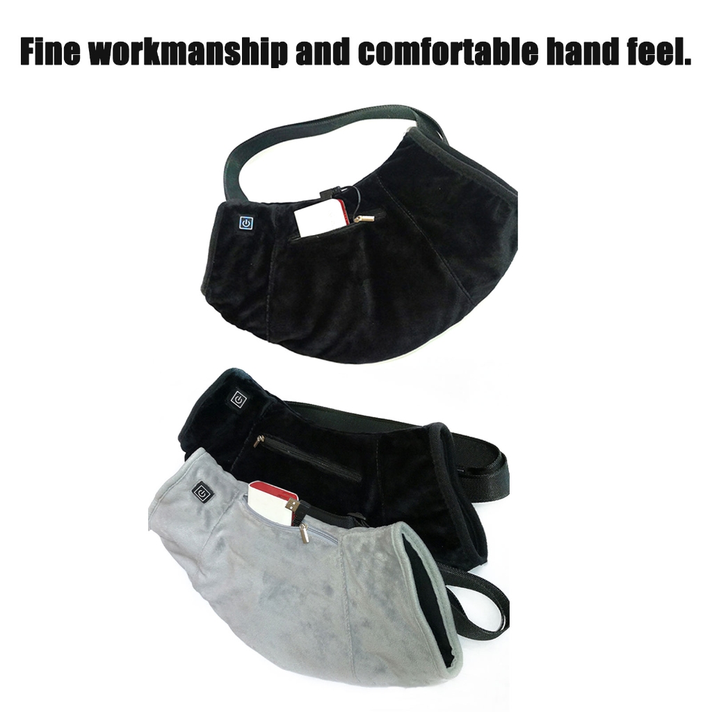 WINDLAND Electric Heated Hand Warmer Muff Camping Cold Weather Thermal Glove Waist Bag